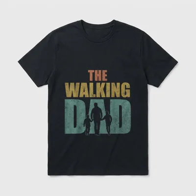 The Walking Dad 2 T-Shirt – Klassisches T-Shirt in Schwarz