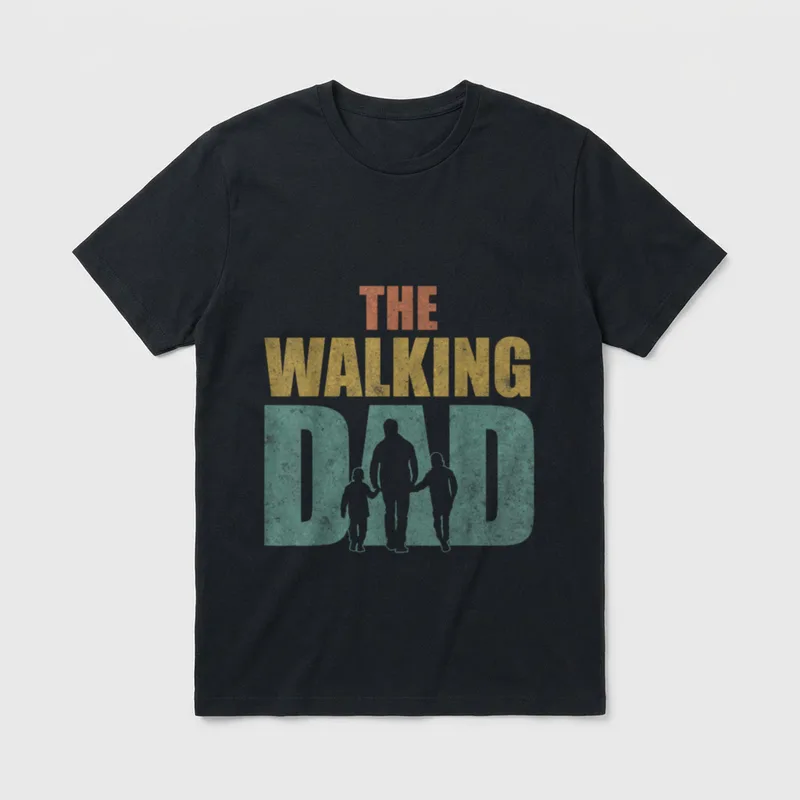 The Walking Dad 2 T-Shirt – Klassisches T-Shirt in Schwarz