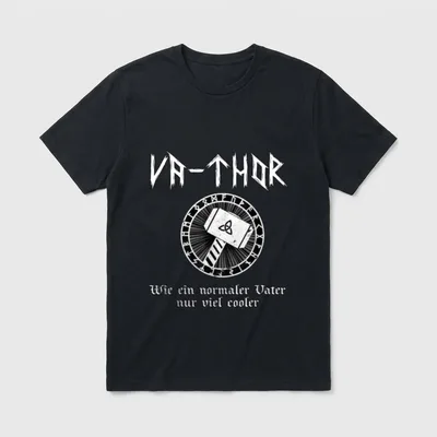 Va-thor cooles Vater Spruch T-Shirt – Klassisches T-Shirt in Schwarz