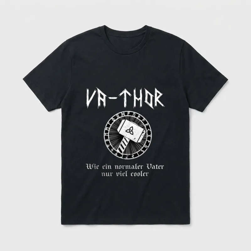 Va-thor cooles Vater Spruch T-Shirt – Klassisches T-Shirt in Schwarz