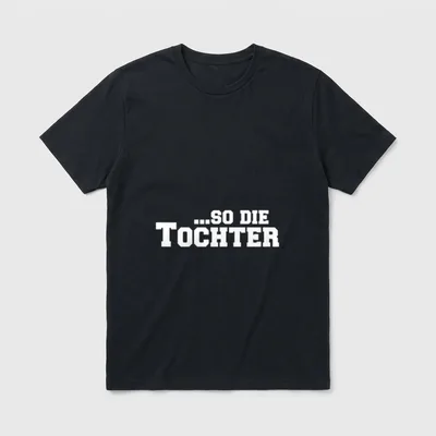 Vater Tochter Beziehung T-Shirt – Klassisches T-Shirt in Schwarz