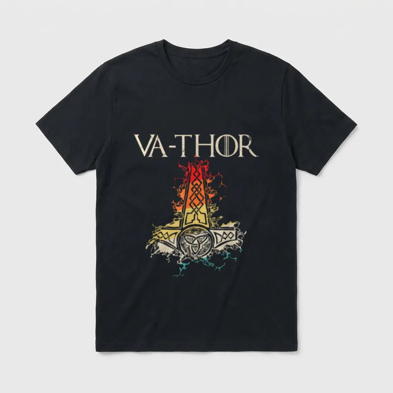 Lustiger Vathor Papa Vater T-Shirt – Klassisches T-Shirt in Schwarz