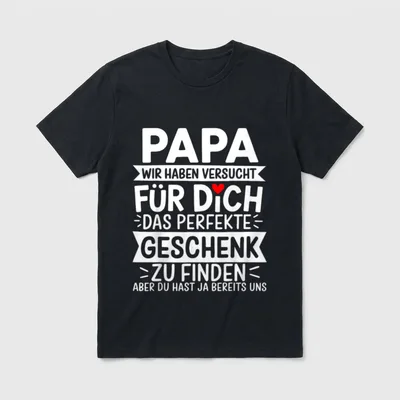 Lustiger Vater Spruch T-Shirt – Klassisches T-Shirt in Schwarz
