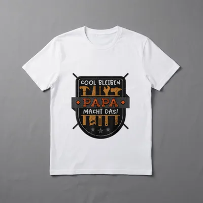 Papa Macht Das Spruch T-Shirt – Klassisches T-Shirt in Schwarz