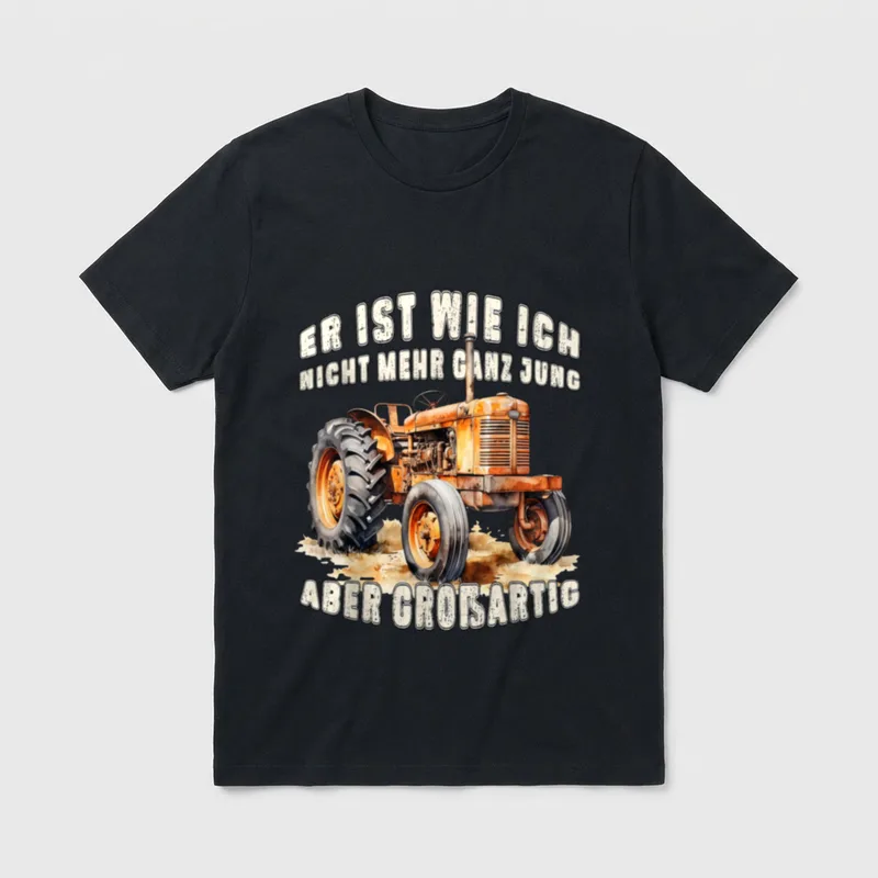 ApiDesign Vatertag Weihnachten Geburtstag T-Shirt – Klassisches T-Shirt in Schwarz
