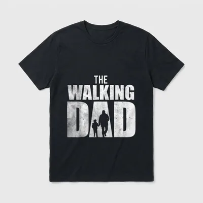 The Walking Dad zum Vatertag T-Shirt – Klassisches T-Shirt in Schwarz