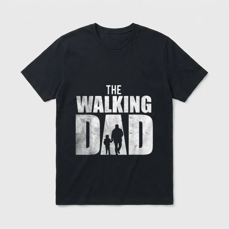 The Walking Dad zum Vatertag T-Shirt – Klassisches T-Shirt in Schwarz