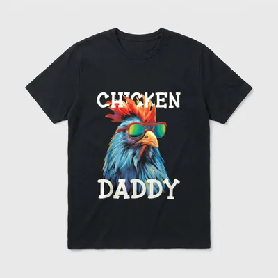 Chicken Daddy Landwirtschaft Landwirt T-Shirt – Klassisches T-Shirt in Schwarz