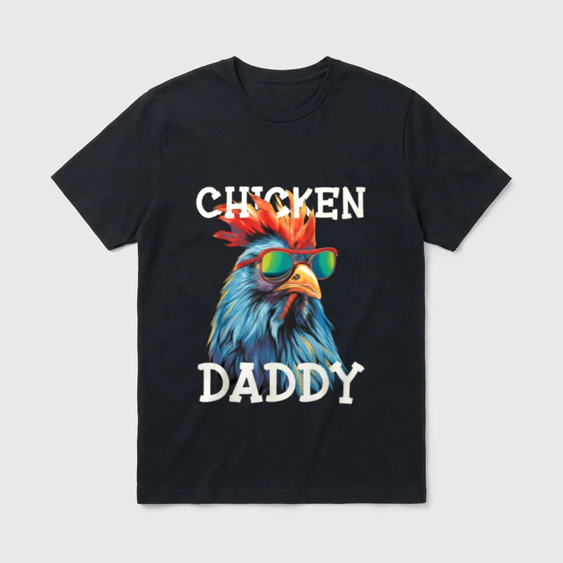 Chicken Daddy Landwirtschaft Landwirt T-Shirt – Klassisches T-Shirt in Schwarz