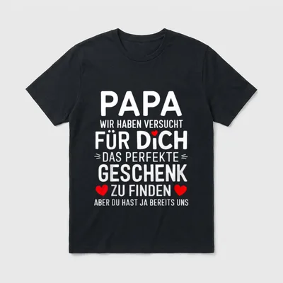 Vater Geburtstag Geschenk T-Shirt – Klassisches T-Shirt in Schwarz