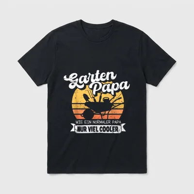 Garten Papa Lustiges Gärtner T-Shirt – Klassisches T-Shirt in Schwarz