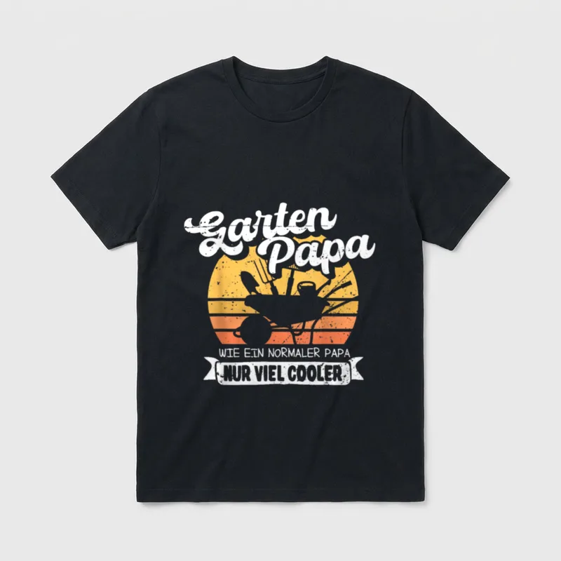 Garten Papa Lustiges Gärtner T-Shirt – Klassisches T-Shirt in Schwarz