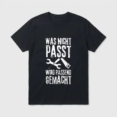 Heimwerker Spruch Handwerker Heimwerkerkönig T-Shirt – Klassisches T-Shirt in Schwarz