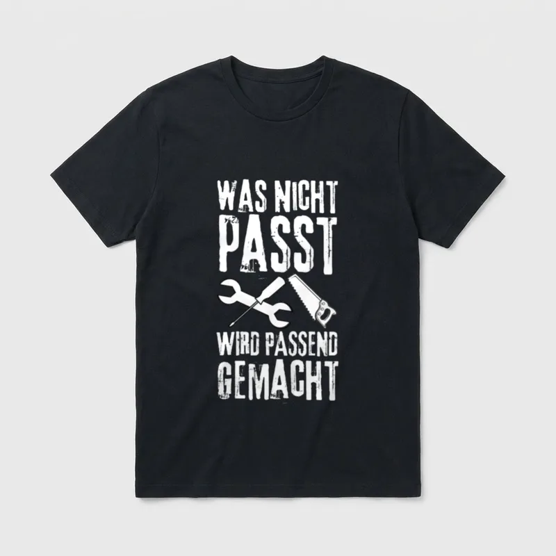 Heimwerker Spruch Handwerker Heimwerkerkönig T-Shirt – Klassisches T-Shirt in Schwarz