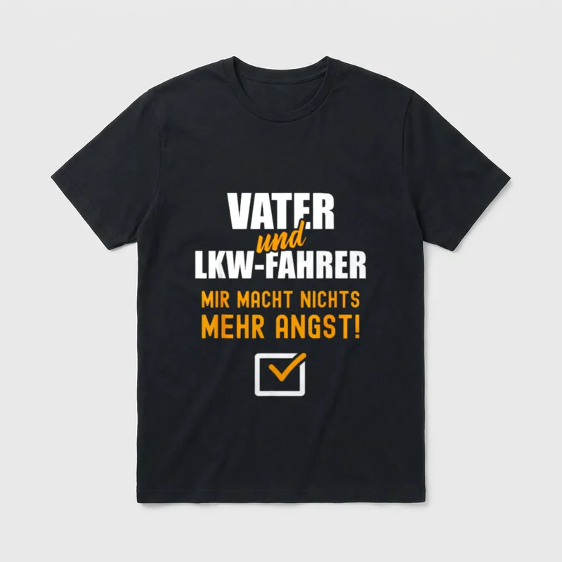 LKW-Fahrer Spruch Lustig Vater T-Shirt – Klassisches T-Shirt in Schwarz