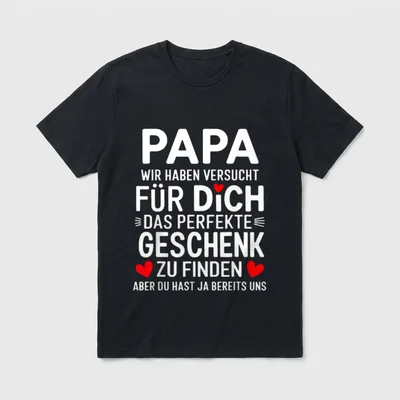 lustiger Papa Geburtstag T-Shirt – Klassisches T-Shirt in Schwarz
