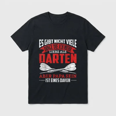 Darts Pfeile lustiger Spruch T-Shirt – Klassisches T-Shirt in Schwarz