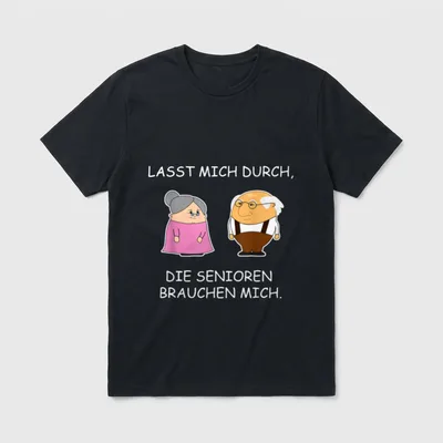 Altenpflege Pflegekraft Pfleger Lustig T-Shirt – Klassisches T-Shirt in Schwarz