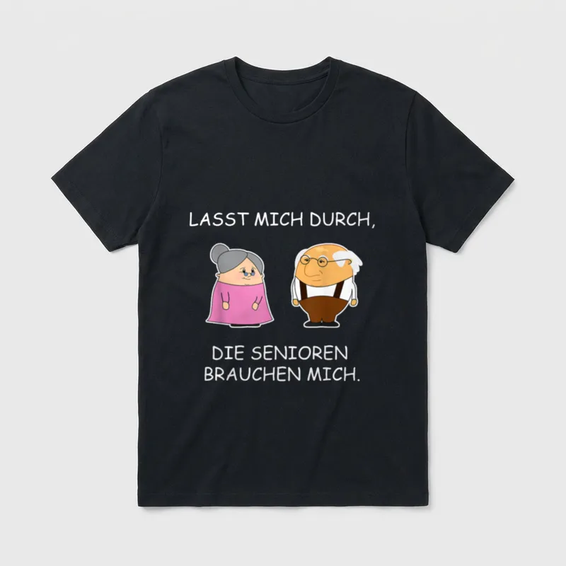 Altenpflege Pflegekraft Pfleger Lustig T-Shirt – Klassisches T-Shirt in Schwarz