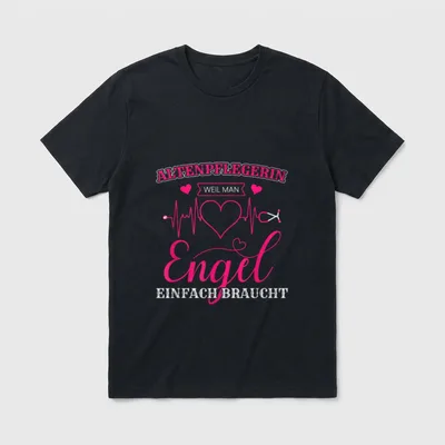 Altenpflegerin lustig Man Braucht T-Shirt – Klassisches T-Shirt in Schwarz