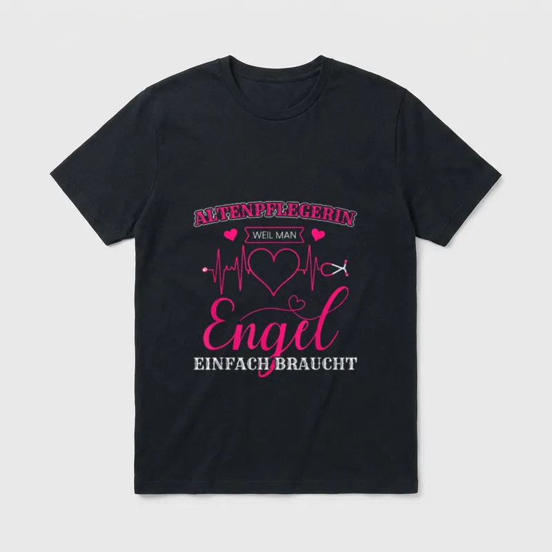 Altenpflegerin lustig Man Braucht T-Shirt – Klassisches T-Shirt in Schwarz