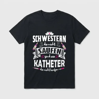Lustige Pflegekraft Krankenschwester designs T-Shirt – Klassisches T-Shirt in Schwarz