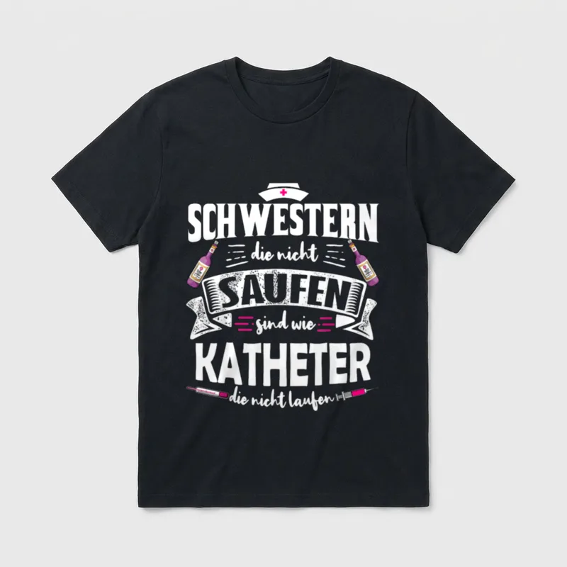 Lustige Pflegekraft Krankenschwester designs T-Shirt – Klassisches T-Shirt in Schwarz