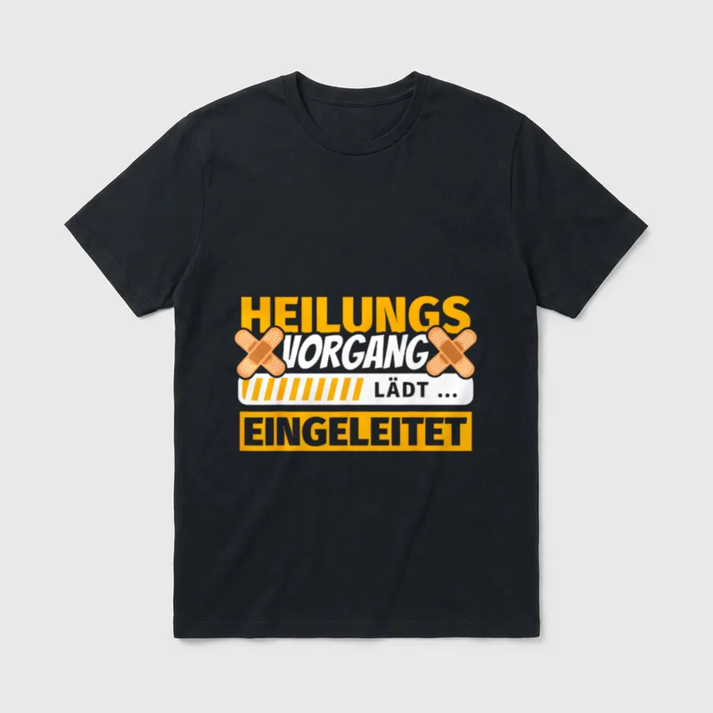 Gute Besserung Geschenke Krankenhaus T-Shirt – Klassisches T-Shirt in Schwarz