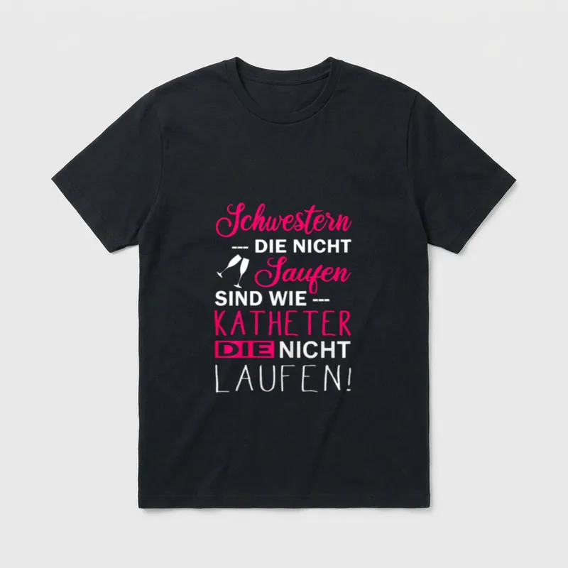Krankenschwester Krankenpflegerin Pflege Pflegekraft T-Shirt – Klassisches T-Shirt in Schwarz