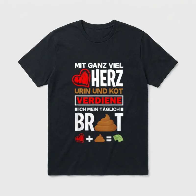 Lustiges Altenpfleger Altenpflegerin T-Shirt – Klassisches T-Shirt in Schwarz