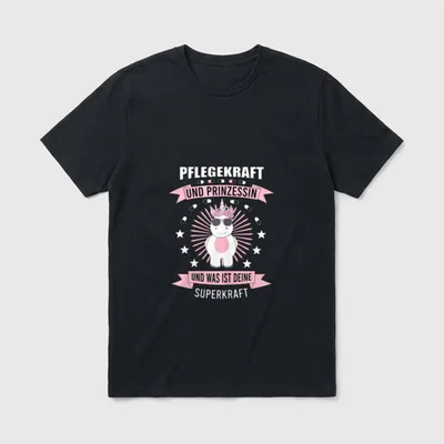 Pflegekraft Altenpflegerin Pflegerin Sprüche T-Shirt – Klassisches T-Shirt in Schwarz