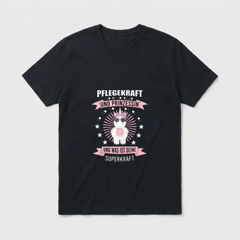 Pflegekraft Altenpflegerin Pflegerin Sprüche T-Shirt – Klassisches T-Shirt in Schwarz