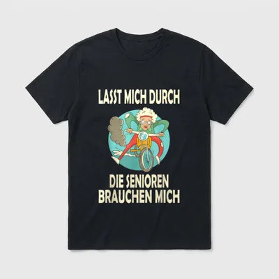 Altenpflege Spruch Pflegekraft Senioren T-Shirt – Klassisches T-Shirt in Schwarz