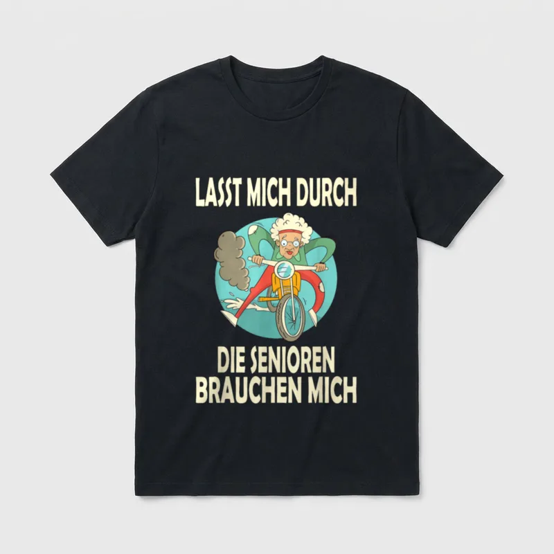 Altenpflege Spruch Pflegekraft Senioren T-Shirt – Klassisches T-Shirt in Schwarz