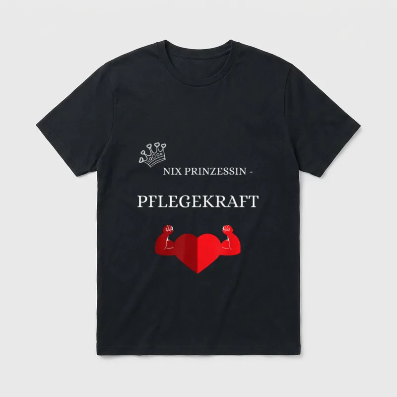Pflegekraft Nix Prinzessin Witzig T-Shirt – Klassisches T-Shirt in Schwarz