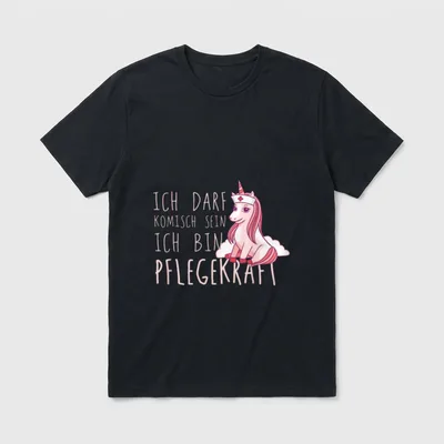 Lustige Krankenpfleger Berufsbekleidung Pflege T-Shirt – Klassisches T-Shirt in Schwarz