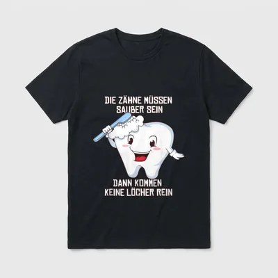 Zahnfee Zähne Putzen Zahnarzt T-Shirt – Klassisches T-Shirt in Schwarz