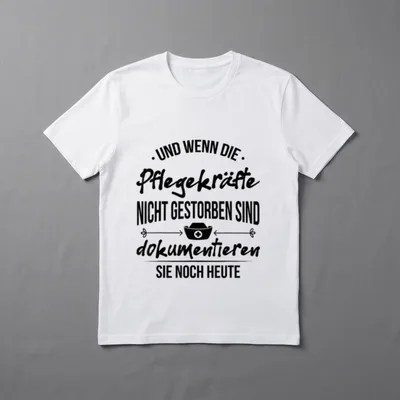 Pflegekraft Dokumentieren Spruch Pfleger T-Shirt – Klassisches T-Shirt in Schwarz