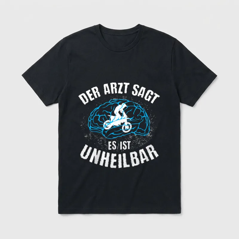 MOTOCROSS Arzt sagt Unheilbar T-Shirt – Klassisches T-Shirt in Schwarz
