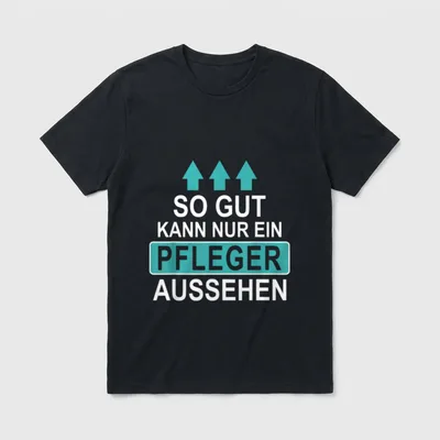 Lustiges Pfleger Pflege Krankenpfleger T-Shirt – Klassisches T-Shirt in Schwarz