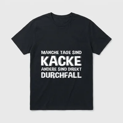 Pfleger Kacken Lustiger Spruch T-Shirt – Klassisches T-Shirt in Schwarz