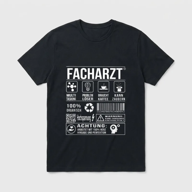Facharzt Arzt Medizin Krankenhaus T-Shirt – Klassisches T-Shirt in Schwarz