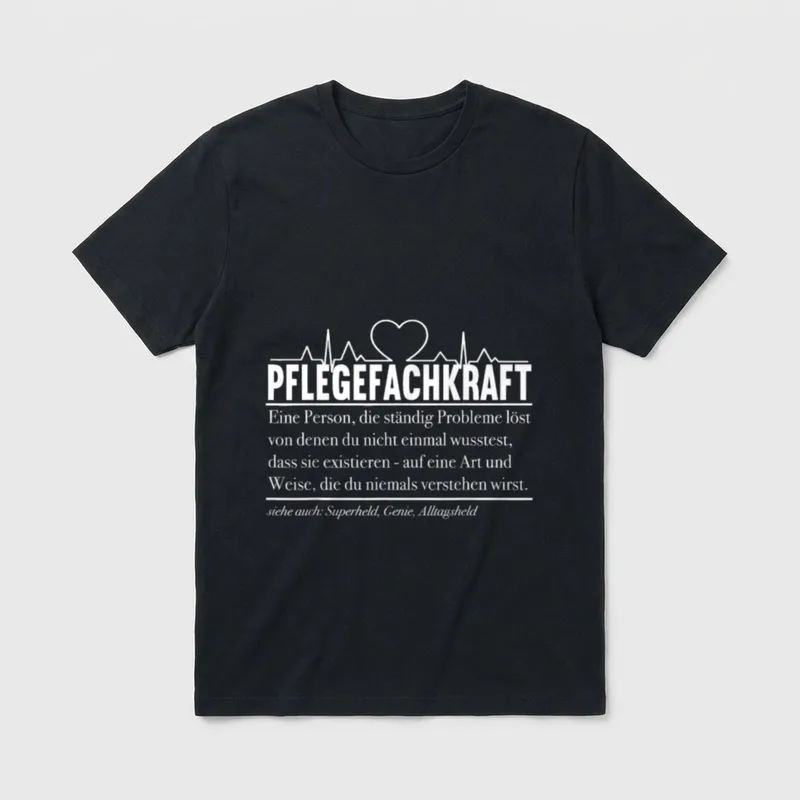 Geschenke Für Pflegekräfte Lustig T-Shirt – Klassisches T-Shirt in Schwarz