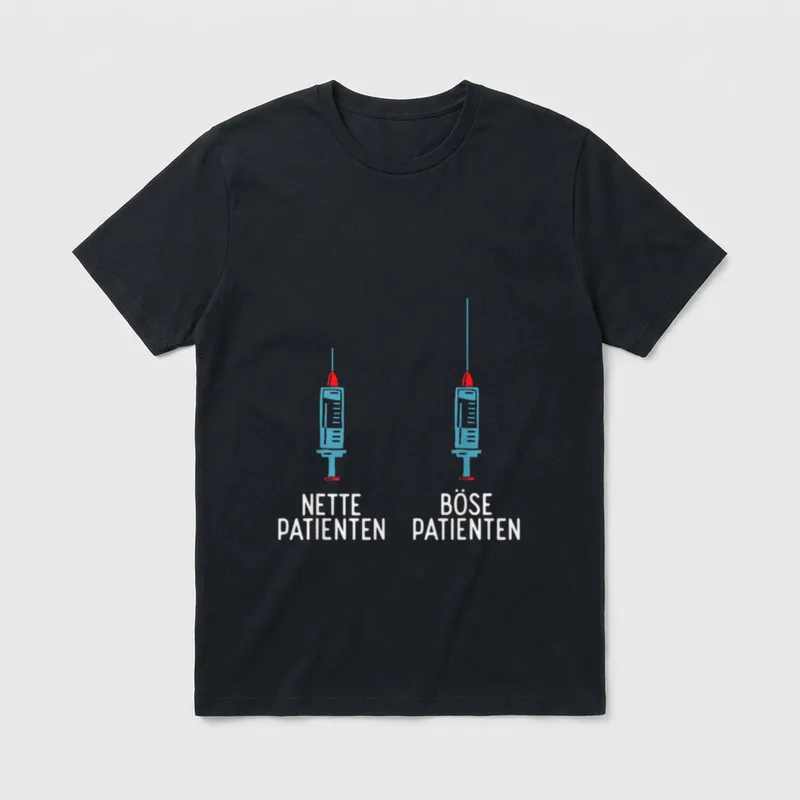 Arzthelferin MFA Pflege Nette Böse T-Shirt – Klassisches T-Shirt in Schwarz