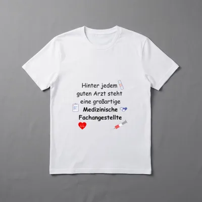 Pflege Lustiger Spruch MFA T-Shirt – Klassisches T-Shirt in Schwarz
