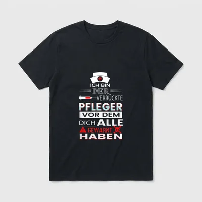 Lustiges Pfleger I Altenpflege T-Shirt – Klassisches T-Shirt in Schwarz