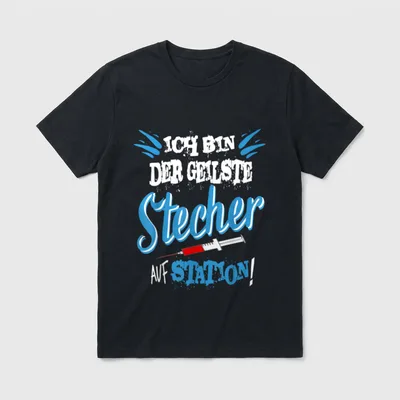 Krankenpfleger Pflege Pfleger Arzt T-Shirt – Klassisches T-Shirt in Schwarz
