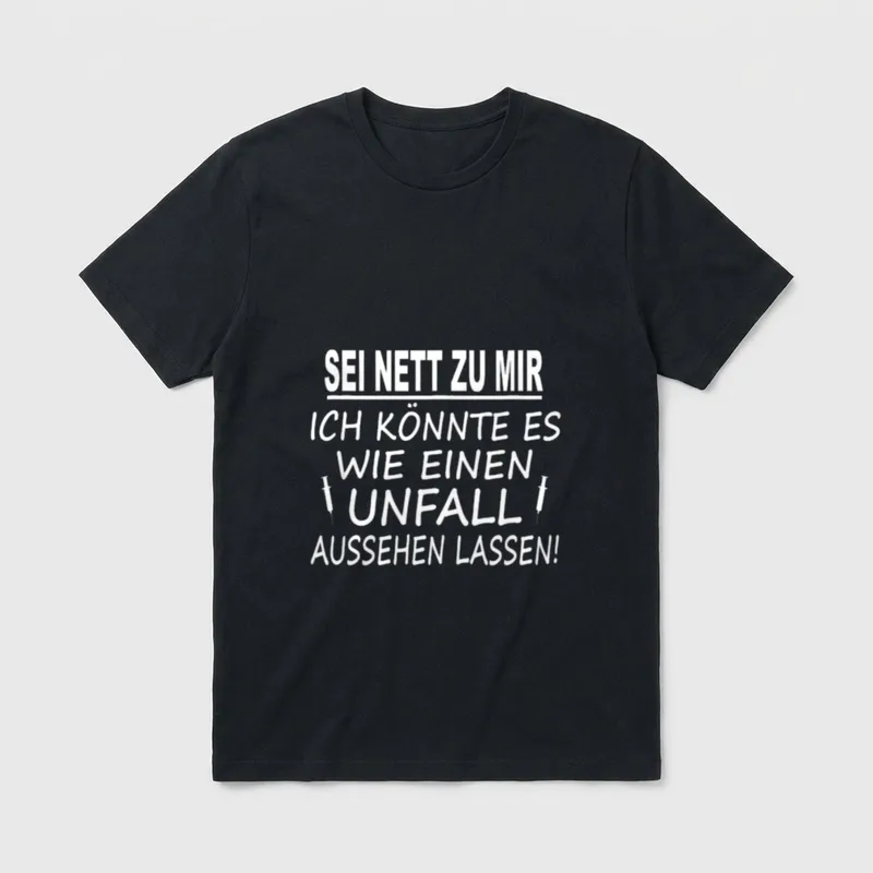 Krankenpfleger Krankenschwester Arzt Pflege T-Shirt – Klassisches T-Shirt in Schwarz