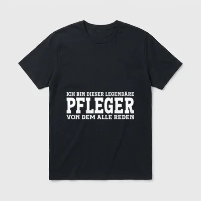 Pfleger Lustiges Beruf Spruch T-Shirt – Klassisches T-Shirt in Schwarz