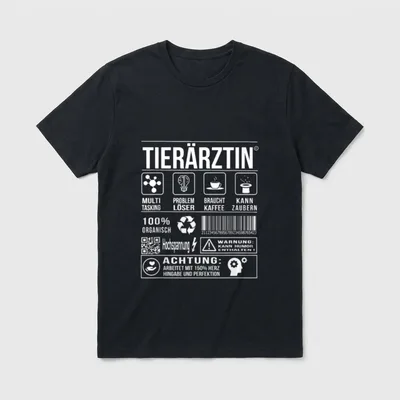 Tierärztin Tierarztpraxis Humor T-Shirt – Klassisches T-Shirt in Schwarz